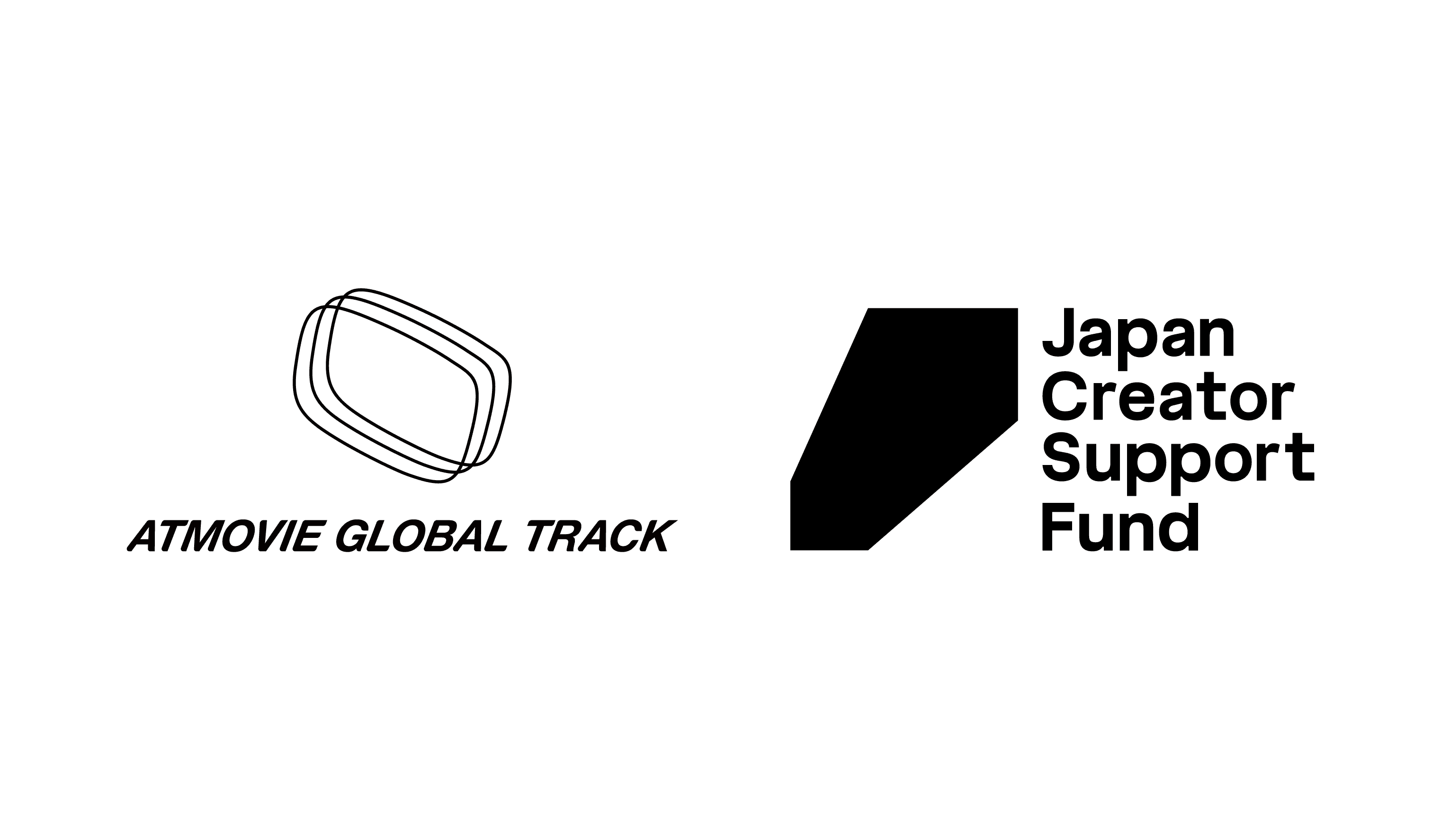 ATMOVIE GLOBAL TRACK and Japan Creator Support Fund logos